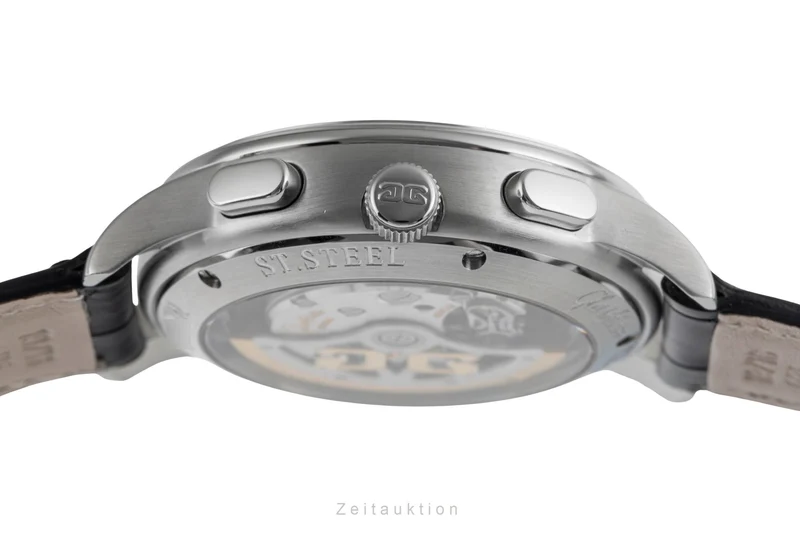 Glashütte Senator chronograph steel automatic men's watch 39-31-11-13-04 [2502225]