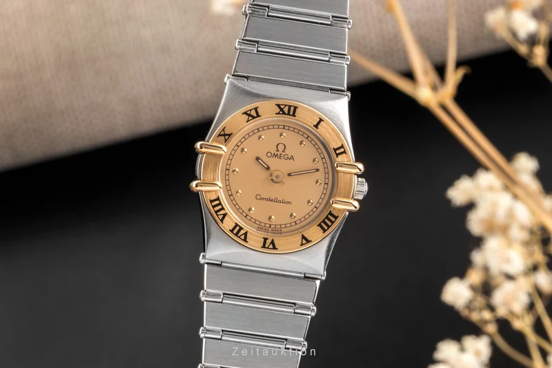 Omega Constellation steel / gold quartz men's watch 795.1076 Vintage [2504122]