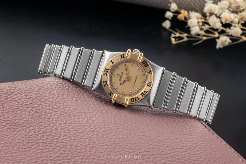 Omega Constellation steel / gold quartz men's watch 795.1076 Vintage [2504122]