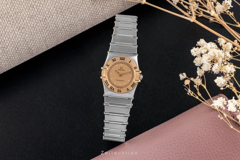 Omega Constellation steel / gold quartz men's watch 795.1076 Vintage [2504122]