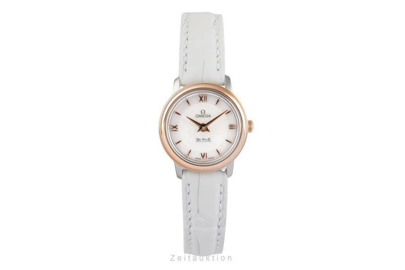 Omega De Ville steel / gold quartz women's watch 424.20.24.60.05.002 LP: 5500EUR [2503631]