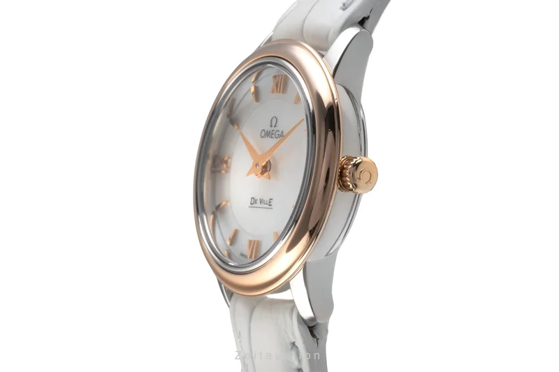 Omega De Ville steel / gold quartz women's watch 424.20.24.60.05.002 LP: 5500EUR [2503631]