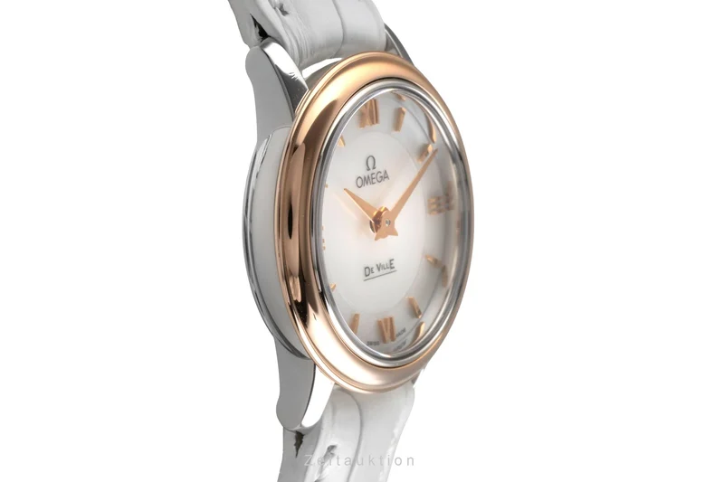 Omega De Ville steel / gold quartz women's watch 424.20.24.60.05.002 LP: 5500EUR [2503631]