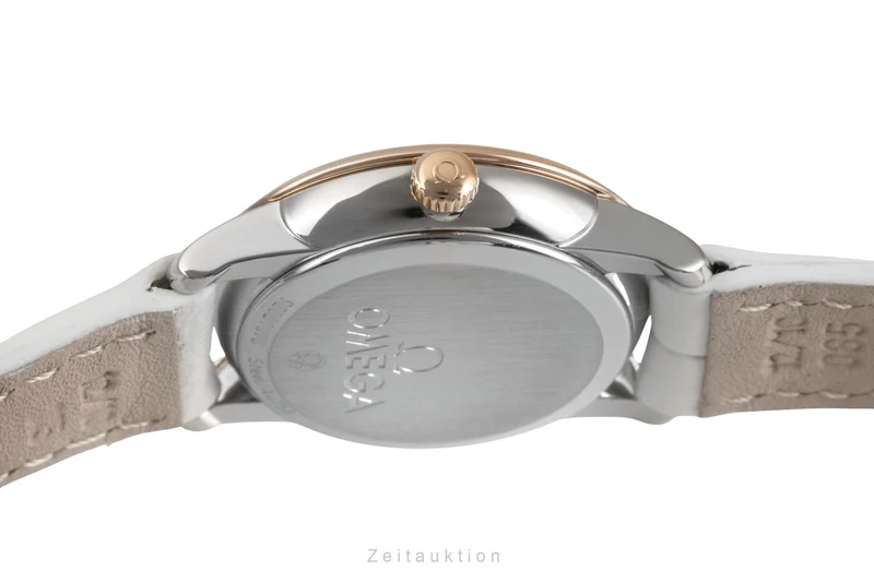 Omega De Ville steel / gold quartz women's watch 424.20.24.60.05.002 LP: 5500EUR [2503631]