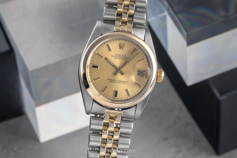 Rolex Datejust steel / gold automatic men's watch 6824 [2503561]