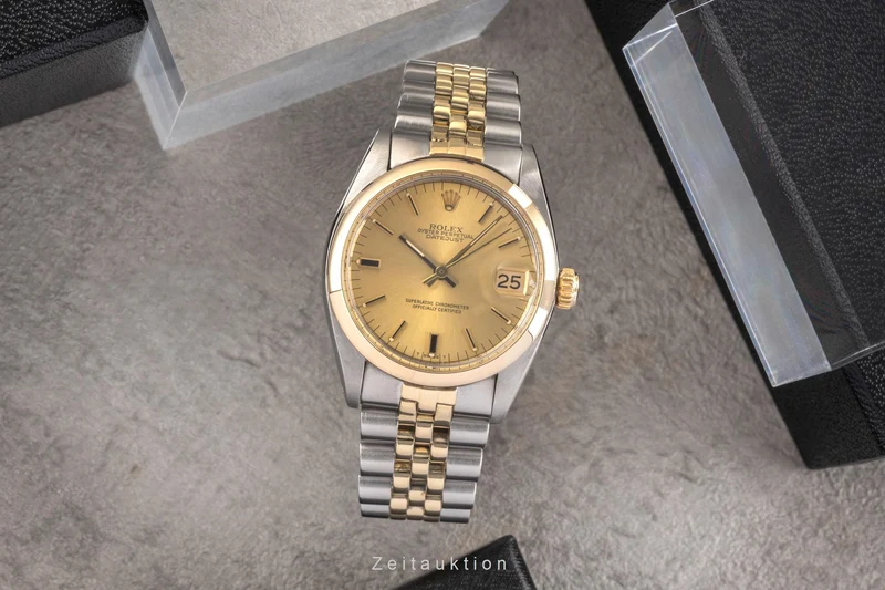 Rolex Datejust steel / gold automatic men's watch 6824 [2503561]