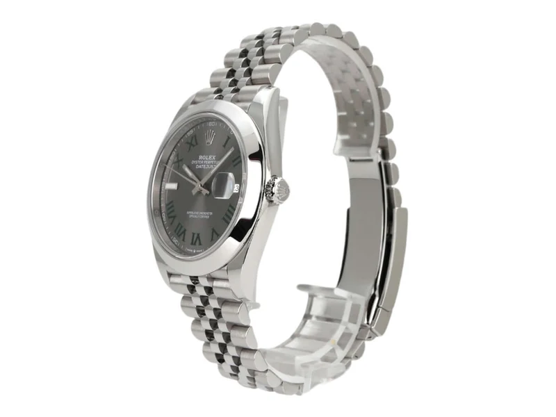 Rolex Datejust 41 Edelstahl 126300 Rhodium Römisch Jubile-Band