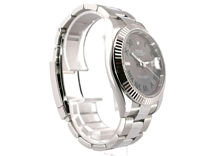 Rolex Datejust 41 Edelstahl Weißgold 126334 Rhodium Römisch