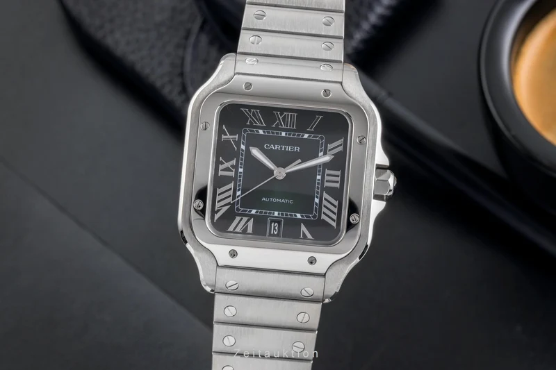 Cartier Santos steel automatic men's watch WSSA0062 LP: 8850EUR [2504230]