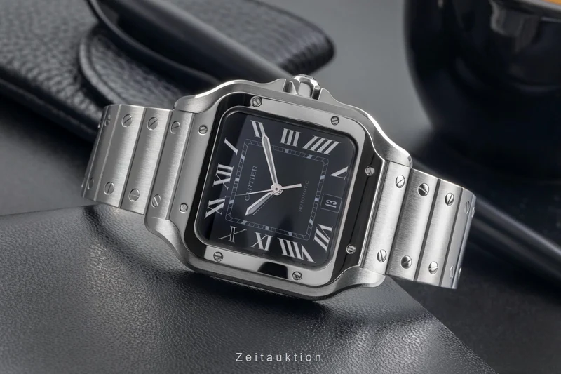 Cartier Santos steel automatic men's watch WSSA0062 LP: 8850EUR [2504230]