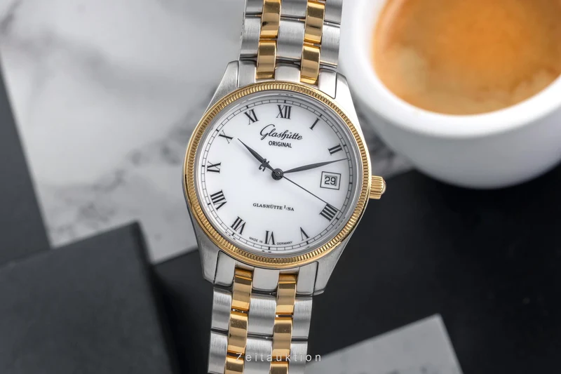 Glashütte Senator steel / gold automatic men's watch 10-33-05-18-04 [2504474]