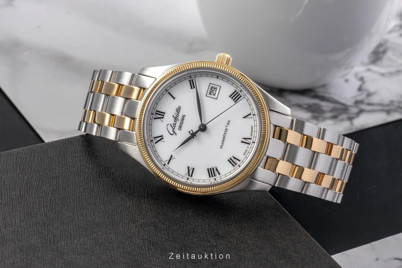 Glashütte Senator steel / gold automatic men's watch 10-33-05-18-04 [2504474]