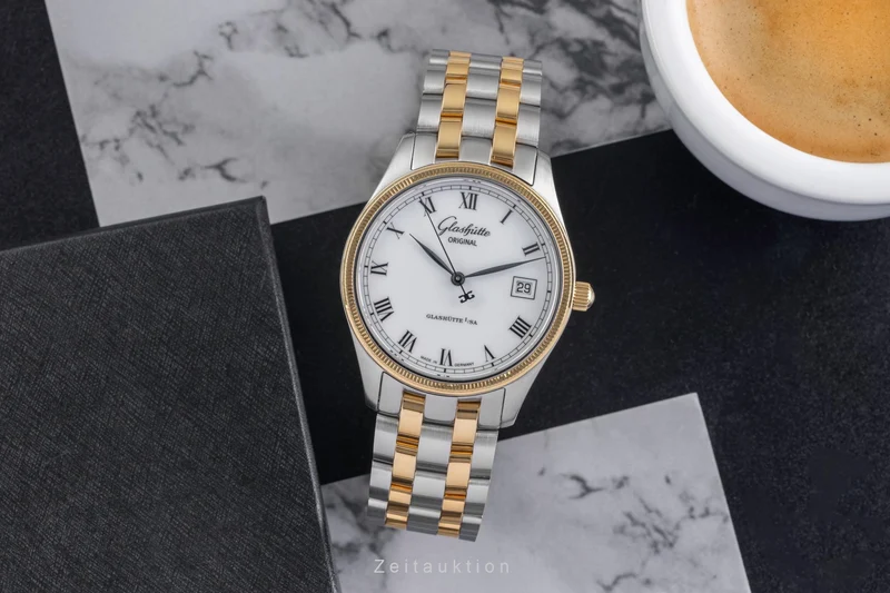 Glashütte Senator steel / gold automatic men's watch 10-33-05-18-04 [2504474]