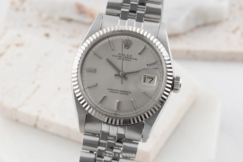 Rolex Datejust steel / white gold automatic men's watch 1601 Vintage [2504682]