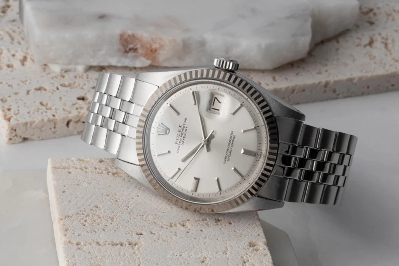 Rolex Datejust steel / white gold automatic men's watch 1601 Vintage [2504682]