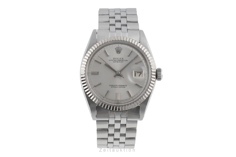 Rolex Datejust steel / white gold automatic men's watch 1601 Vintage [2504682]