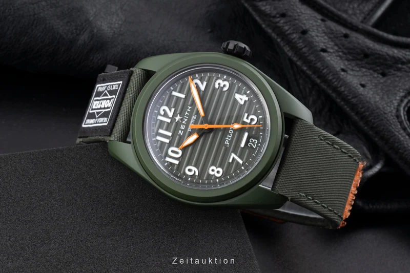 Zenith Pilot ceramic automatic men's watch 49.4001.3620/63.I001 LP: 12000EUR Limited [2504677]