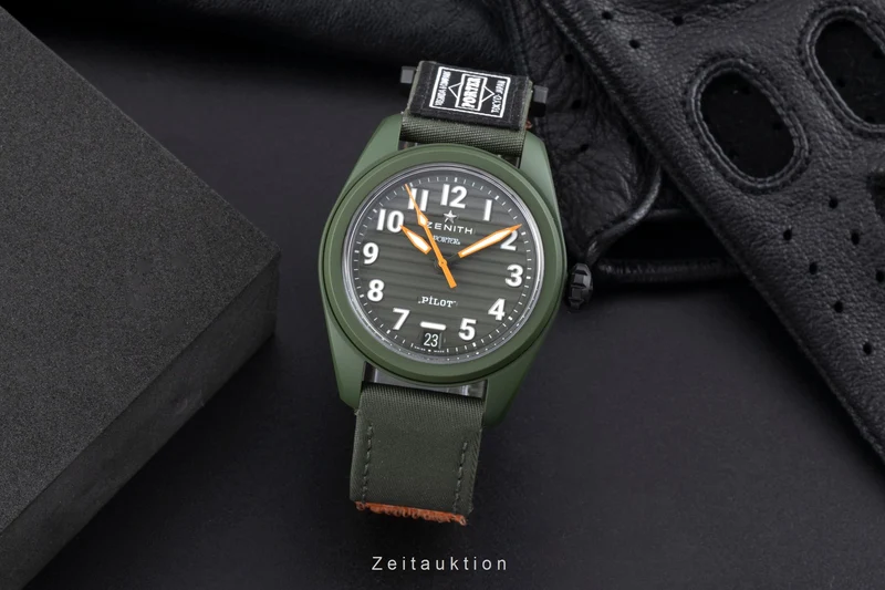Zenith Pilot ceramic automatic men's watch 49.4001.3620/63.I001 LP: 12000EUR Limited [2504677]