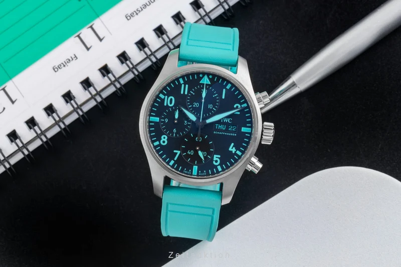 IWC Pilot chronograph titanium automatic men's watch IW388108 LP: 9000EUR [2504661]