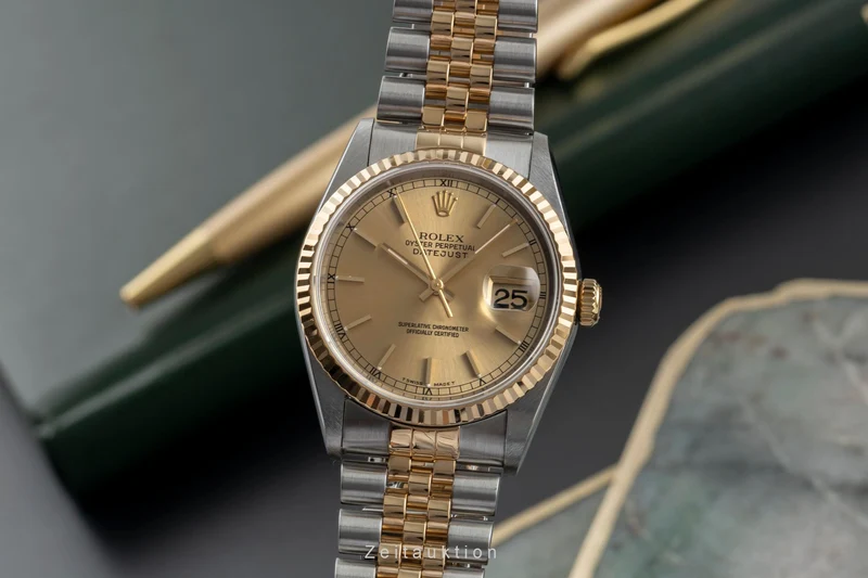Rolex Datejust steel / gold automatic men's watch 16233 [2504112]
