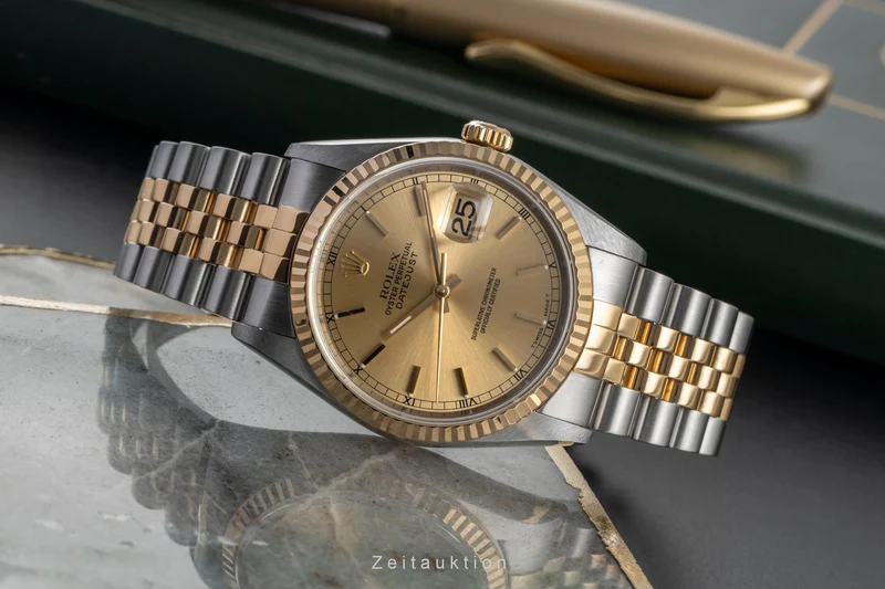 Rolex Datejust steel / gold automatic men's watch 16233 [2504112]
