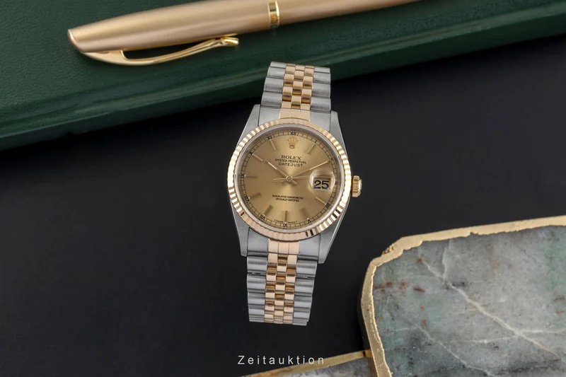Rolex Datejust steel / gold automatic men's watch 16233 [2504112]