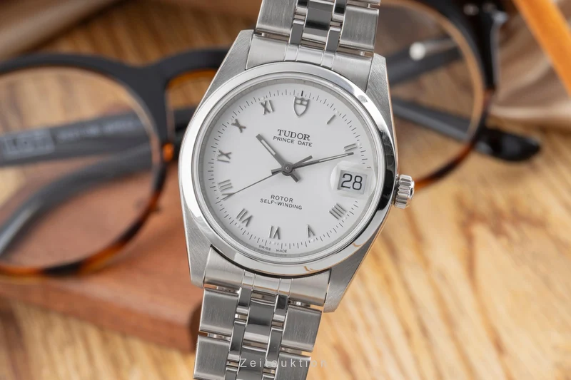 Tudor Prince Date steel automatic men's watch 74000N [2503783]