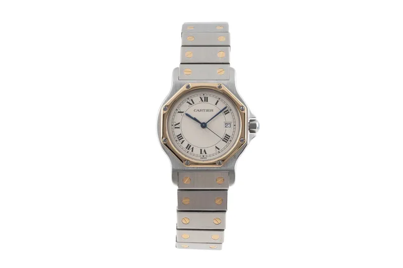 Cartier Santos steel / gold quartz unisex 187902 [2503486]