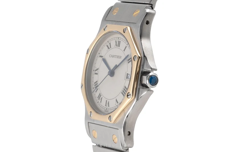 Cartier Santos steel / gold quartz unisex 187902 [2503486]