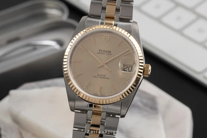 Tudor Prince Date steel / gold automatic men's watch 74033 [2501857]