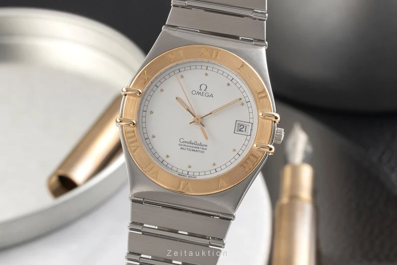 Omega Constellation steel / gold automatic men's watch 368.1075 [2503559]