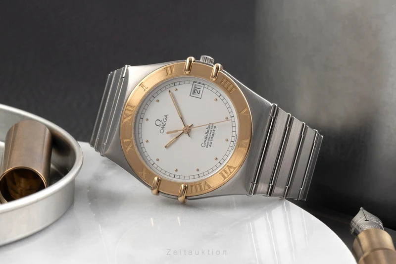 Omega Constellation steel / gold automatic men's watch 368.1075 [2503559]