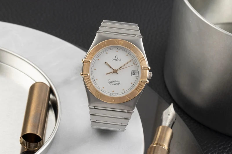 Omega Constellation steel / gold automatic men's watch 368.1075 [2503559]