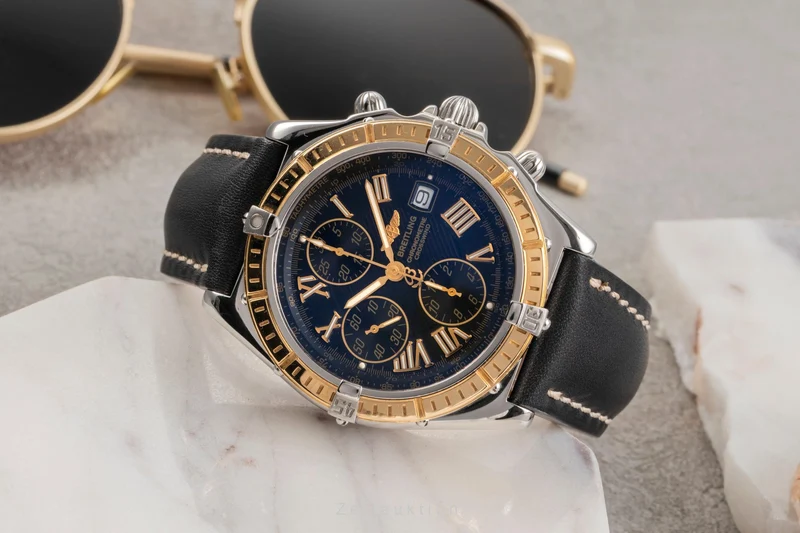 Breitling Crosswind chronograph steel / gold automatic men's watch D13355 [2503464]