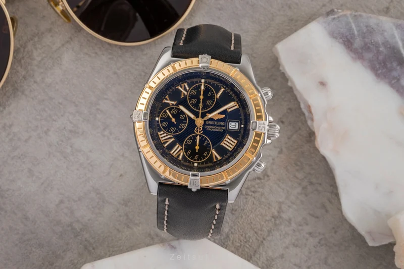 Breitling Crosswind chronograph steel / gold automatic men's watch D13355 [2503464]
