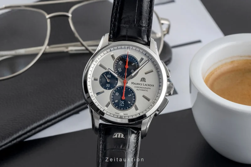 Maurice Lacroix Pontos chronograph steel automatic men's watch PT6388-SS001-13/1 [2504439]