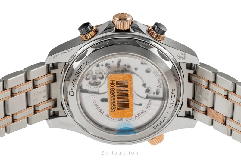 Omega Seamaster chronograph steel / gold automatic men's watch 210.20.44.51.01.001 LP: 17500EUR [2504407]