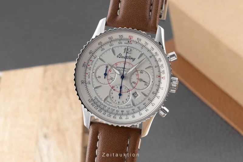 Breitling Montbrillant chronograph steel automatic men's watch A41370 [2504485]