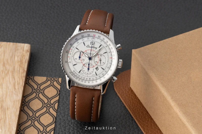 Breitling Montbrillant chronograph steel automatic men's watch A41370 [2504485]