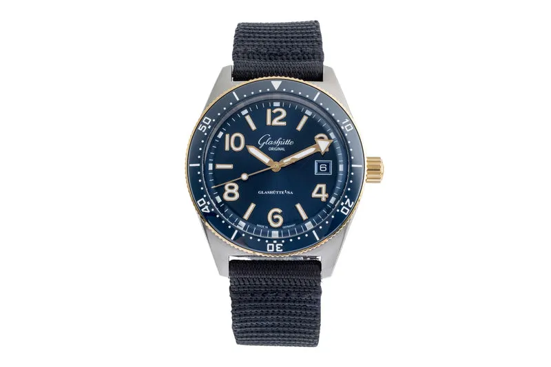 Glashütte SeaQ steel / gold automatic men's watch 1-39-11-10-90-34 LP: 13800EUR [2504422]