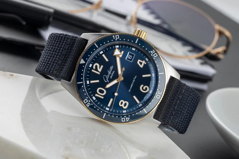 Glashütte SeaQ steel / gold automatic men's watch 1-39-11-10-90-34 LP: 13800EUR [2504422]