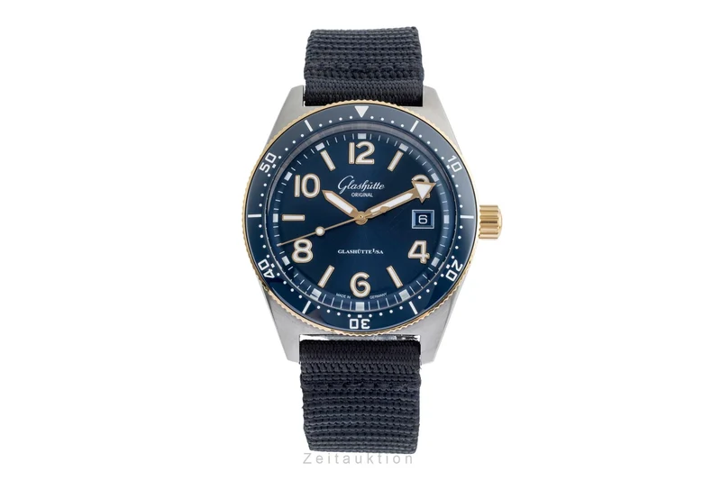 Glashütte SeaQ steel / gold automatic men's watch 1-39-11-10-90-34 LP: 13800EUR [2504422]