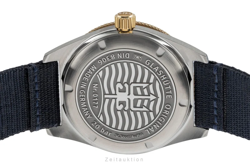 Glashütte SeaQ steel / gold automatic men's watch 1-39-11-10-90-34 LP: 13800EUR [2504422]