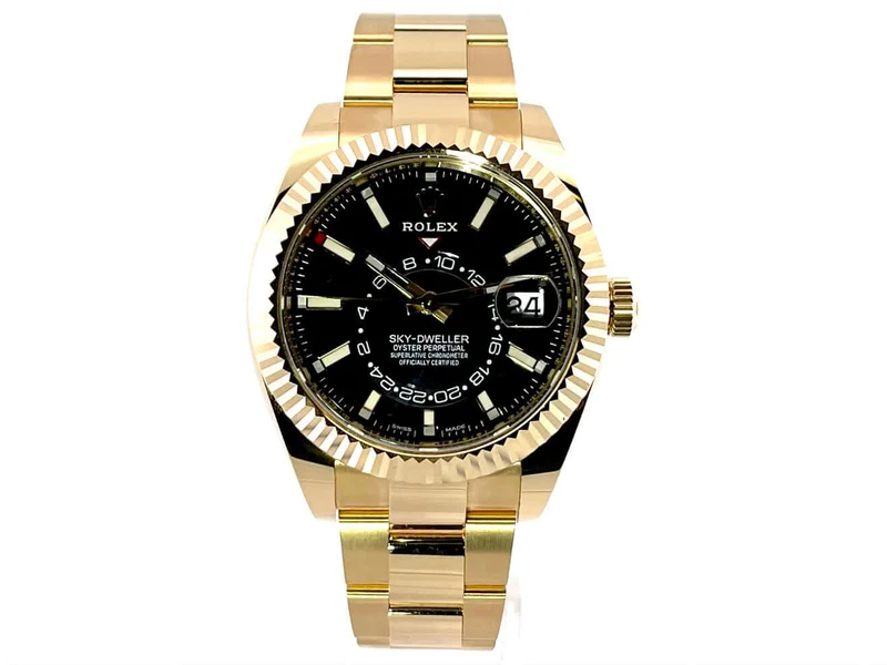 Rolex Sky-Dweller 326938 Gelbgold Schwarz