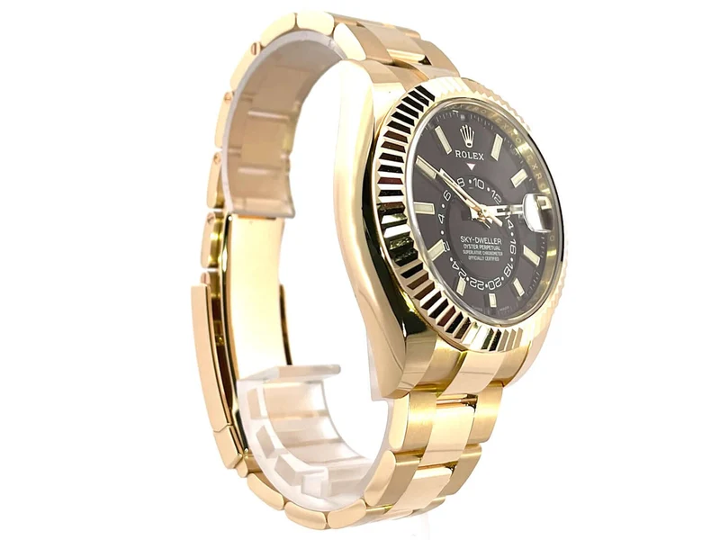 Rolex Sky-Dweller 326938 Gelbgold Schwarz