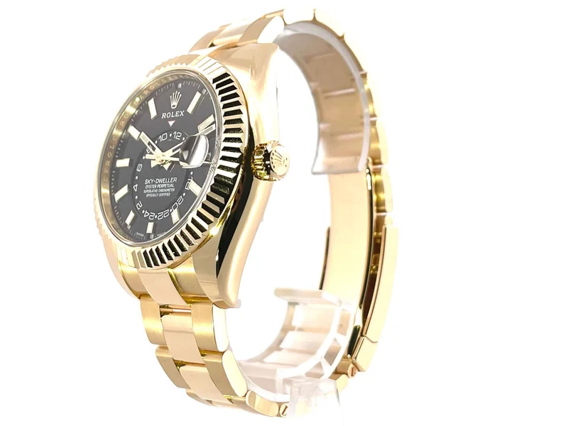 Rolex Sky-Dweller 326938 Gelbgold Schwarz