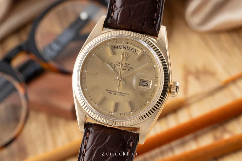 Rolex Day-Date 18 ct gold automatic men's watch 1803 [2503608]