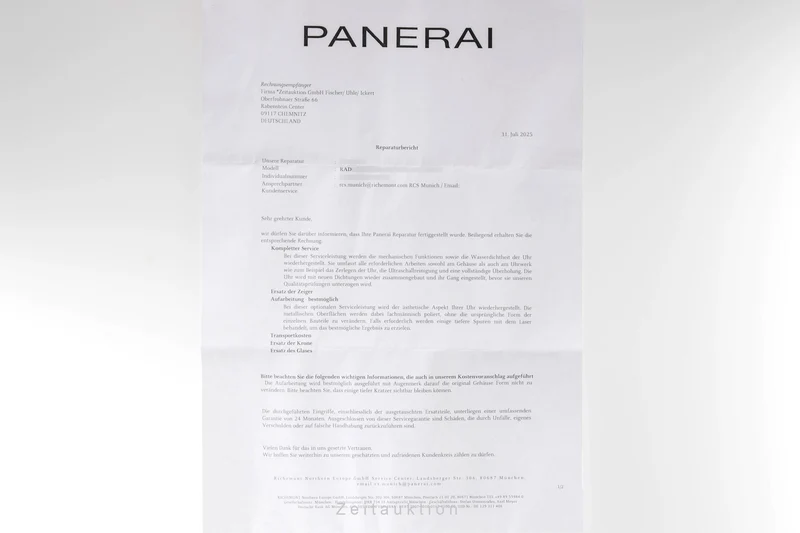 Panerai Radiomir steel manual winding men's watch PAM00662 Limited [2502109]