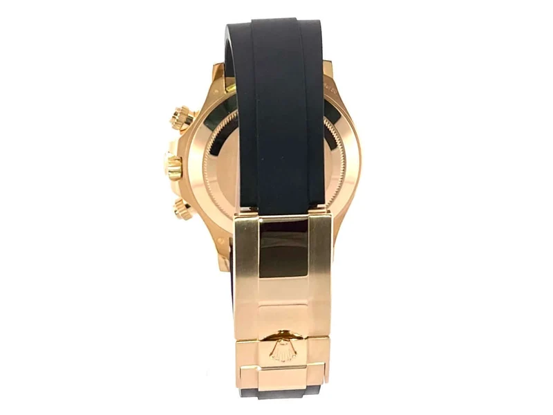 Rolex Daytona 116518LN Gelbgold Oysterflex Schwarz Diamant
