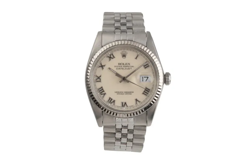 Rolex Datejust steel / white gold automatic men's watch 16014 [2504454]